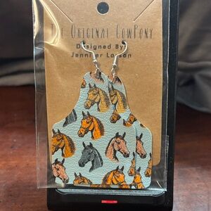 Horse Print Earrings